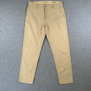Levis XX Chino Standard Taper Pants Mens 32x30 Khaki Tan Stretch Cotton Trousers